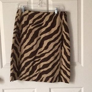 Zebra skirt. Size10